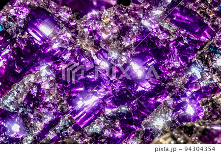 Beautiful amethyst druse close-up. Abstract background. 3D 94304354