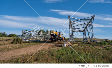 Installation assembly of Steel Tower for Transmission line for sustainable power development 94305066