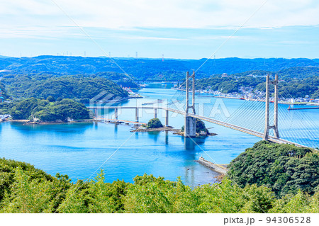 夏の風の見える丘公園から見た景色 佐賀県唐津市 夏の風の見える丘公園から見た景色 佐賀県唐津市 94306528