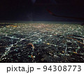 飛行機からの夜景 94308773
