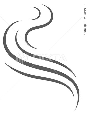 Vapor lines. Aroma smell motion. Smoke curve Vapor lines. Aroma smell motion. Smoke curve 94309911
