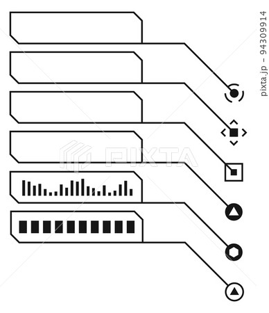 Callout titles set. Digital data hud labels Callout titles set. Digital data hud labels 94309914