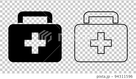 医療用バッグのアイコンセット。応急処置。ベクター。 94311596
