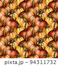 Happy Halloween. Seamless pattern with cute pumpkins 94311732