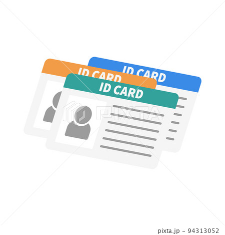 複数の身分証明カード。IDカード。ベクター。 94313052