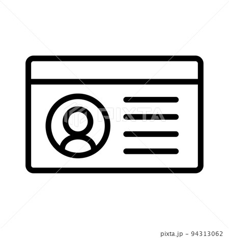 身分証明や会員証。ベクター。 94313062
