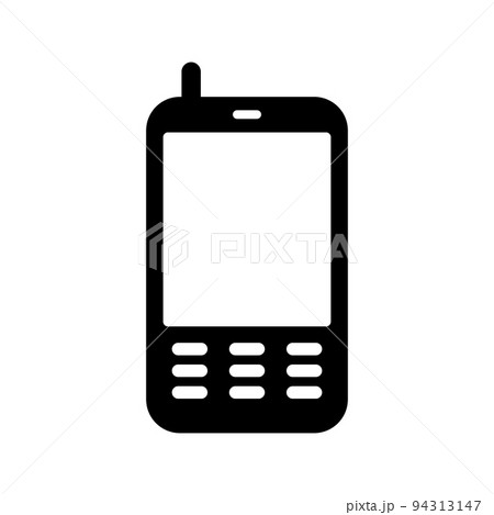通信アンテナ付きの携帯電話。ベクター。 94313147