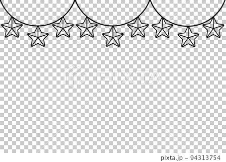 イラスト素材 星飾り イラスト素材 星飾り 94313754