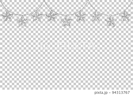 Illustration material star decoration silver Illustration material star decoration silver 94313767