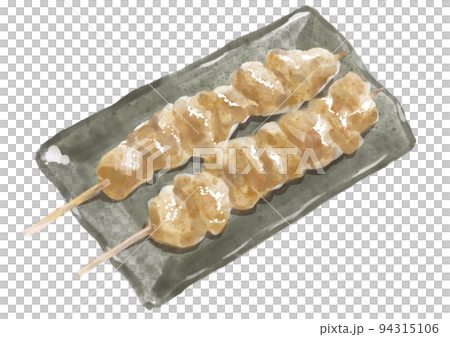 手描きの焼鳥モモ焼01_1 94315106