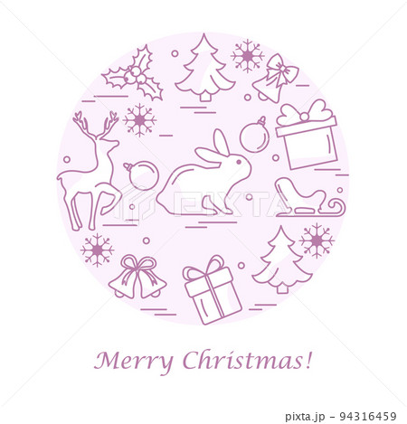 New year 2023 Merry Christmas Holiday Gift Festive 94316459