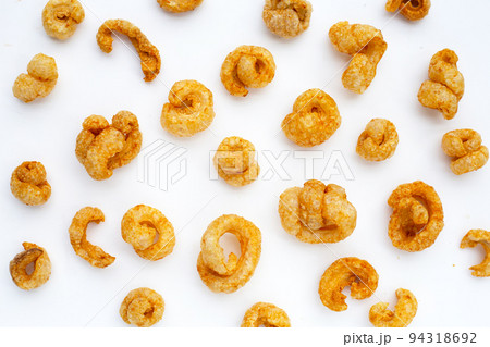 Crispy pork rinds or pork snack. Crispy pork rinds or pork snack. 94318692