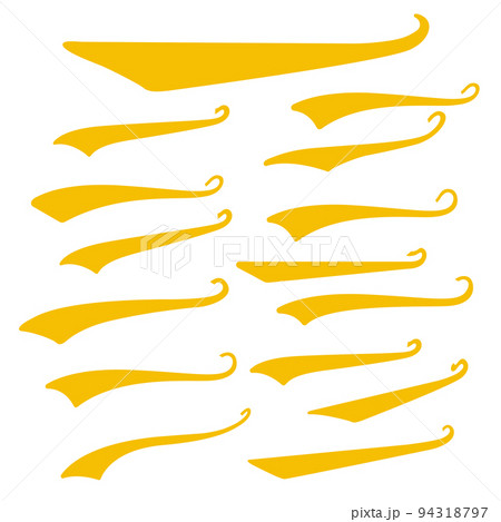 Yellow Swirls Swash Logo Ornament Designs Yellow Swirls Swash Logo Ornament Designs 94318797