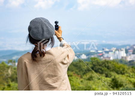長峰展望台から見る伊香保温泉　群馬県 94320515