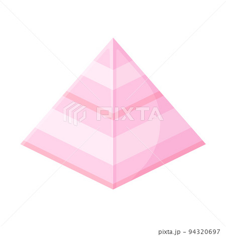 Cheugy quote with epoxy resin pyramid. Is this cheugy Gen Z trends. Text isolated on wthite background 94320697