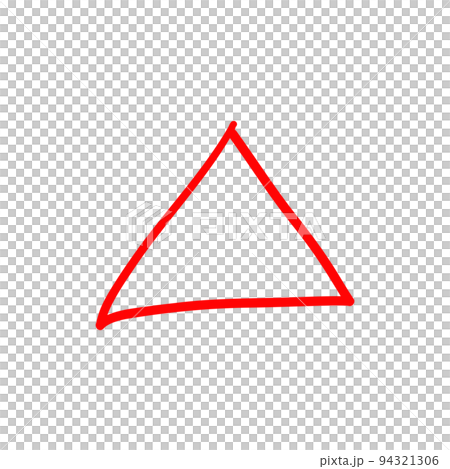 Triangle stamp scoring icon material 94321306