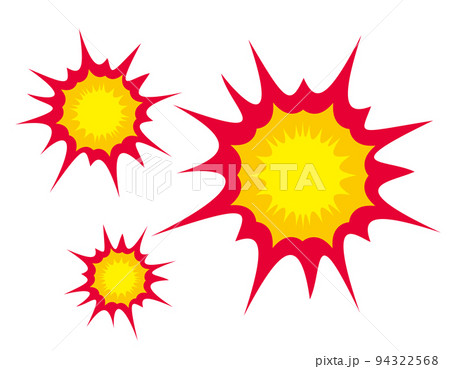 爆弾　爆発　イラスト 94322568