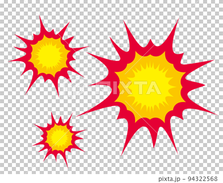 爆弾　爆発　イラスト 94322568