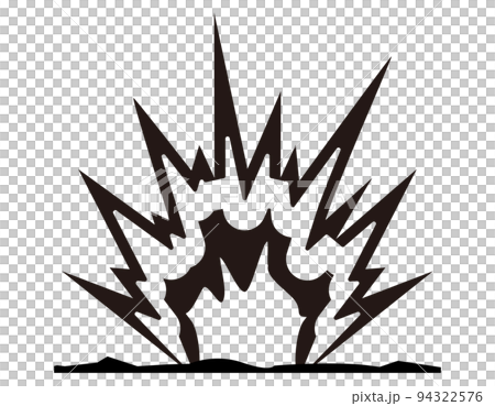爆弾　爆発　イラスト 94322576