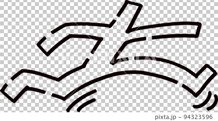 Stickman jumping over hurdles Stickman jumping over hurdles 94323596