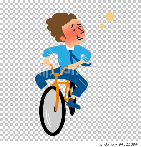 酔っ払い自転車に乗る男性 酔っ払い自転車に乗る男性 94323894