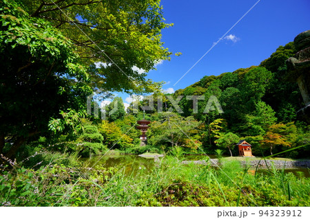 浄瑠璃寺の境内・中島・三重塔 浄瑠璃寺の境内・中島・三重塔 94323912
