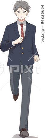 走る男子学生 中学生 高校生 ブレザー服 前向き 挑戦 進む 走る男子学生 中学生 高校生 ブレザー服 前向き 挑戦 進む 94326664