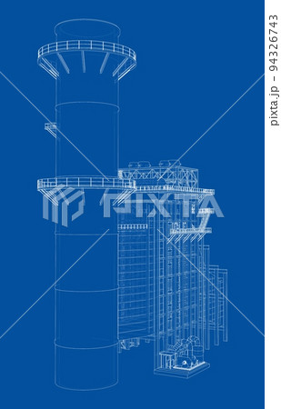 Industrial equipment. Vector rendering of 3d 94326743