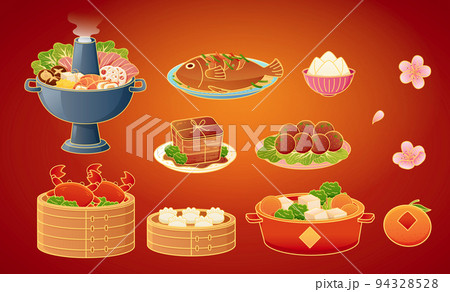 CNY dinner set 94328528