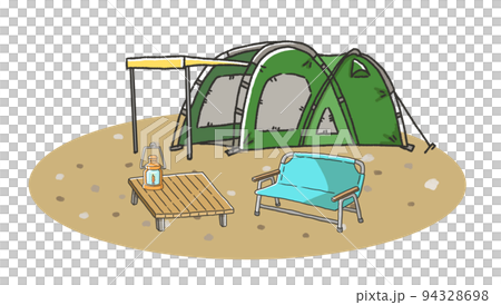 露營地的插圖 露營地的插圖 94328698
