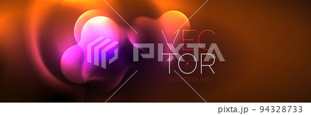 Glowing neon lights abstract shapes composition. Magic energy concept. Template for wallpaper, banner, background or landing Glowing neon lights abstract shapes composition. Magic energy concept. Template for wallpaper, banner, background or landing 94328733