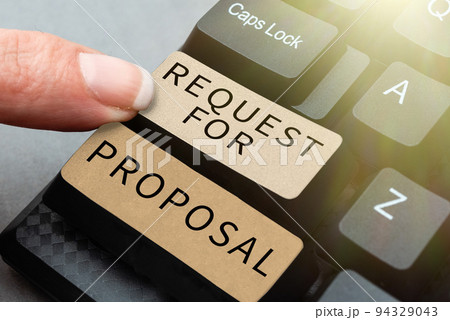 Conceptual display Back Up. Business showcase document contains bidding process by agency or company 94329043