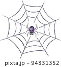 蜘蛛と蜘蛛の巣のイラスト 94331352