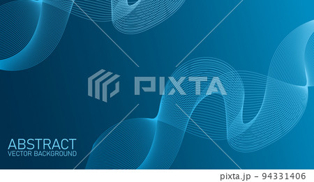 Abstract wave element for design. Stylized line art background. Digital frequency track equalizer. Abstract colorful lines vector background 94331406