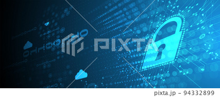 Cyber security and information or network protection. Future technology web services for business and internet project Cyber security and information or network protection. Future technology web services for business and internet project 94332899