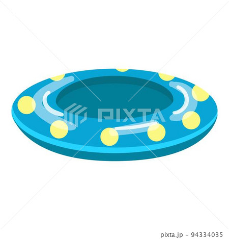 Pool ring icon cartoon vector. Summer float. Water equipment Pool ring icon cartoon vector. Summer float. Water equipment 94334035