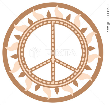 Pacific, a Slavic symbol, decorated with Scandinavian patterns. Beige fashion design Pacific, a Slavic symbol, decorated with Scandinavian patterns. Beige fashion design 94334539