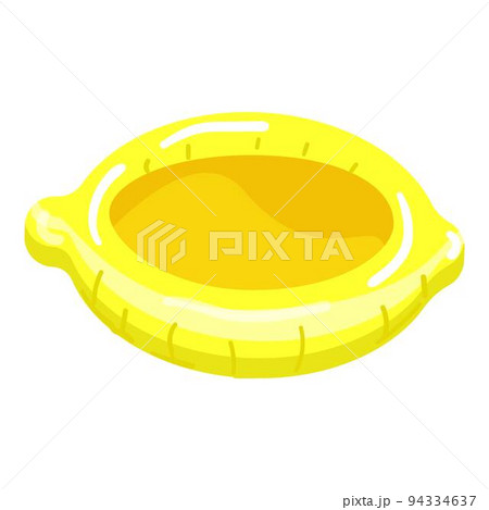 Lemon ring icon cartoon vector. Summer pool. Water rubber 94334637