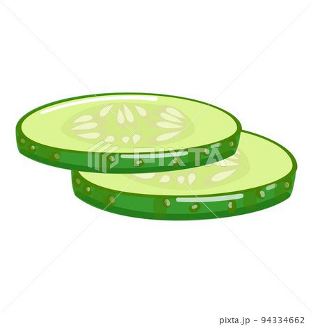 Fresh burger cucumber icon cartoon vector. Bun meat. Beef food Fresh burger cucumber icon cartoon vector. Bun meat. Beef food 94334662