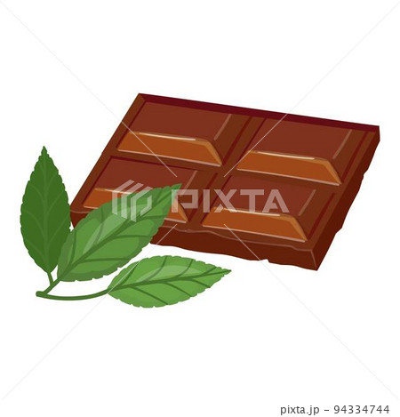 Chocolate icon cartoon vector. Cocoa bean. Tree powder Chocolate icon cartoon vector. Cocoa bean. Tree powder 94334744