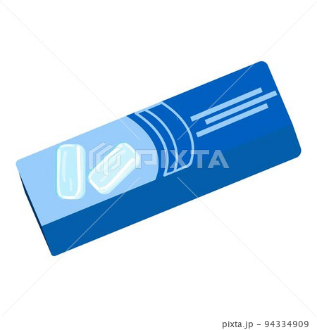 Gum pack icon cartoon vector. Bubble mint. Stick package Gum pack icon cartoon vector. Bubble mint. Stick package 94334909