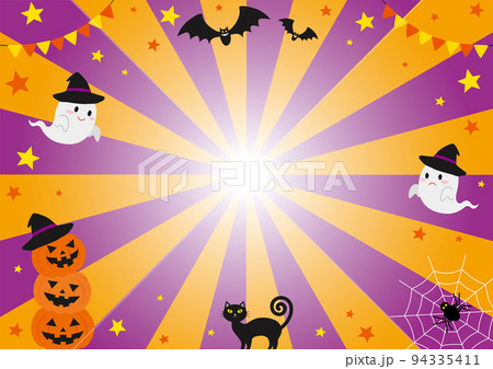 ハロウィン_イラスト_背景_1 ハロウィン_イラスト_背景_1 94335411