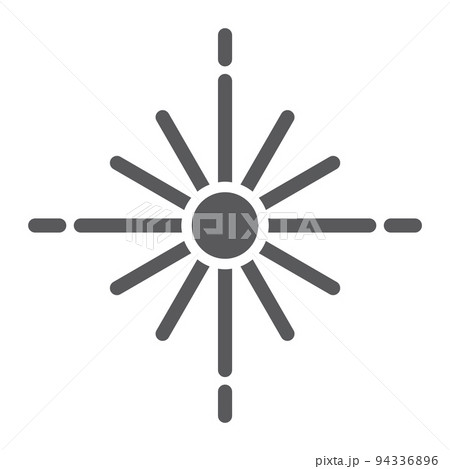 Star glyph icon, space and galaxy, glitter star sign, vector graphics, a solid pattern on a white background, eps 10. 94336896