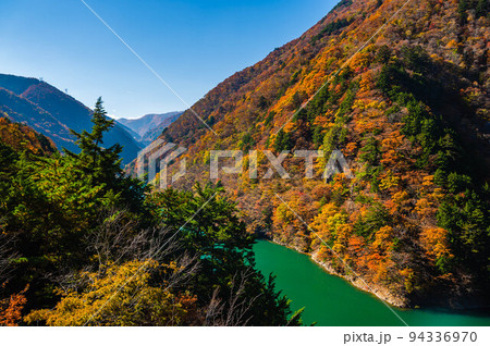 奈川渡ダムの紅葉 奈川渡ダムの紅葉 94336970