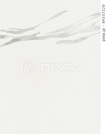 灰色のブラシストローク　水しぶき　和モダン　水彩絵の具 94337229