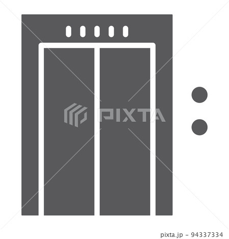 Elevator glyph icon, hotel and level, lift sign, vector graphics, a solid pattern on a white background, eps 10. Elevator glyph icon, hotel and level, lift sign, vector graphics, a solid pattern on a white background, eps 10. 94337334