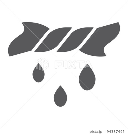 Squeeze glyph icon, clean and laundry, twist sign, vector graphics, a solid pattern on a white background, eps 10. 94337495