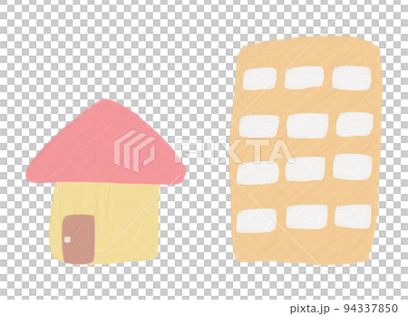 戸建とマンション イラスト 戸建とマンション イラスト 94337850