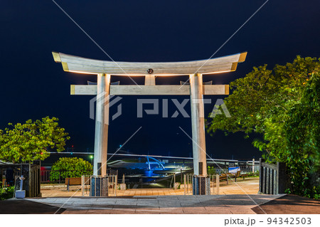 石巻 鹿島御児神社(日和山神社) 夜景 石巻 鹿島御児神社(日和山神社) 夜景 94342503