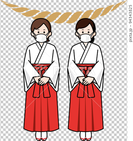 戴著面具的巫女 94343825